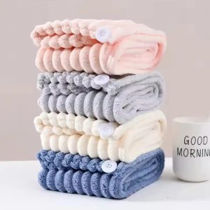Soft Coral Fleece Towel Set
